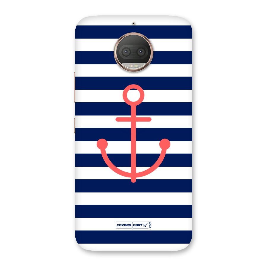 Anchor Stripes Back Case for Moto G5s Plus