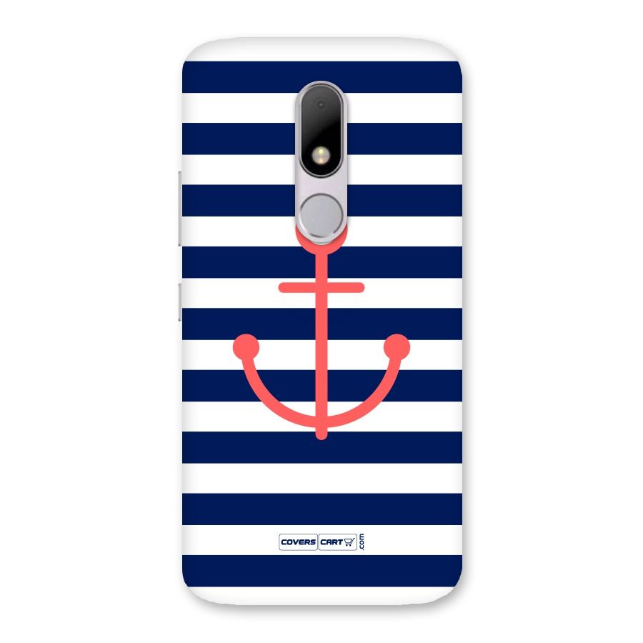 Anchor Stripes Back Case for Moto M