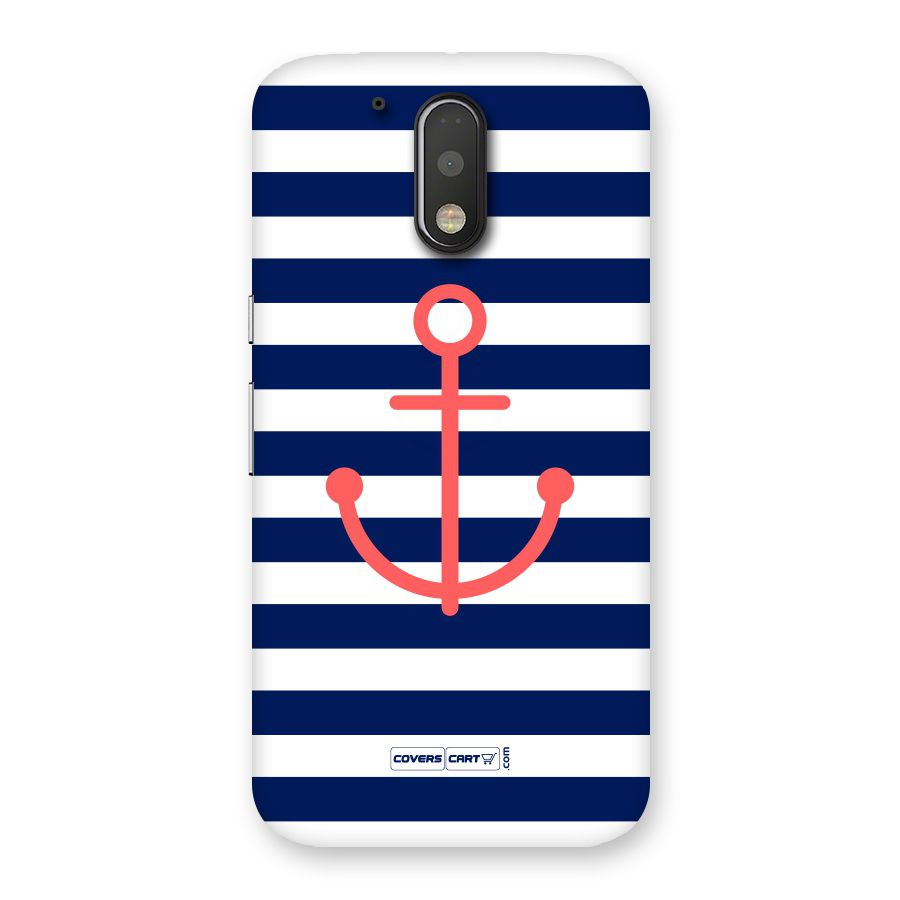 Anchor Stripes Back Case for Motorola Moto G4