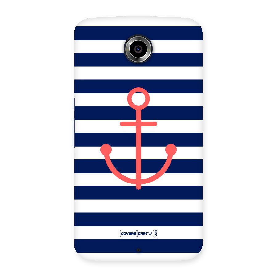 Anchor Stripes Back Case for Nexus 6