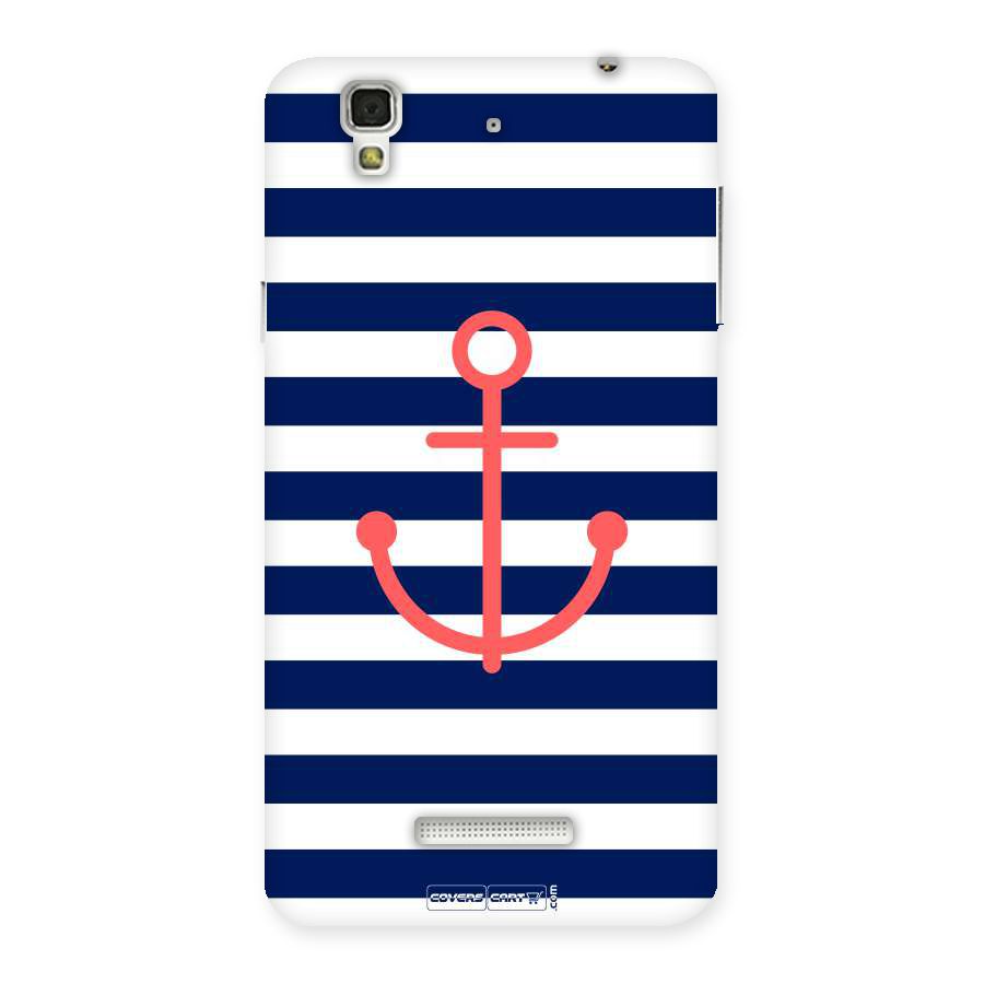 Anchor Stripes Back Case for YU Yureka Plus