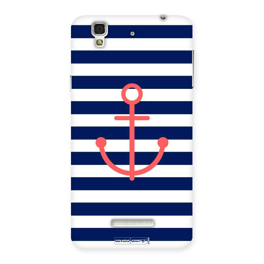 Anchor Stripes Back Case for Yu Yureka