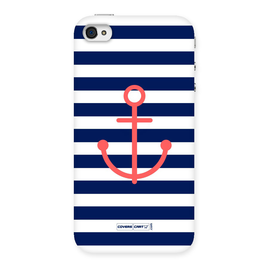 Anchor Stripes Back Case for iPhone 4 4s
