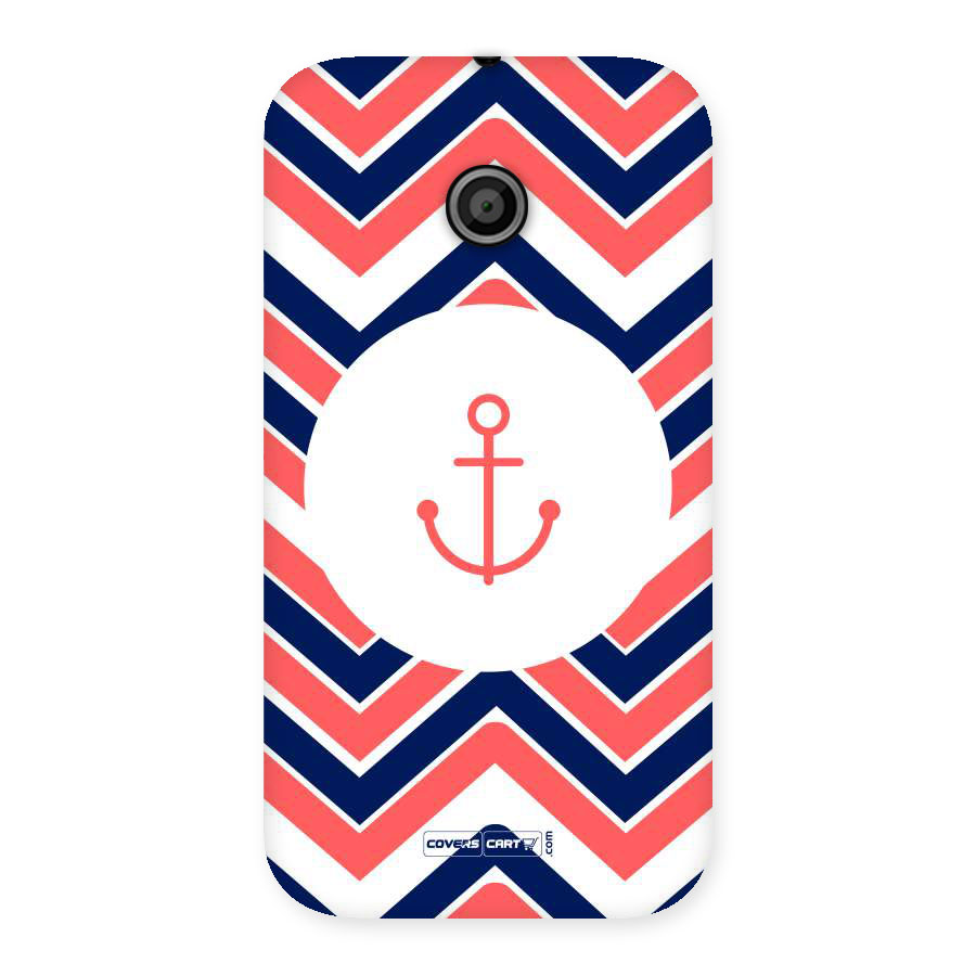 Anchor Zig Zag Back Case for Moto E