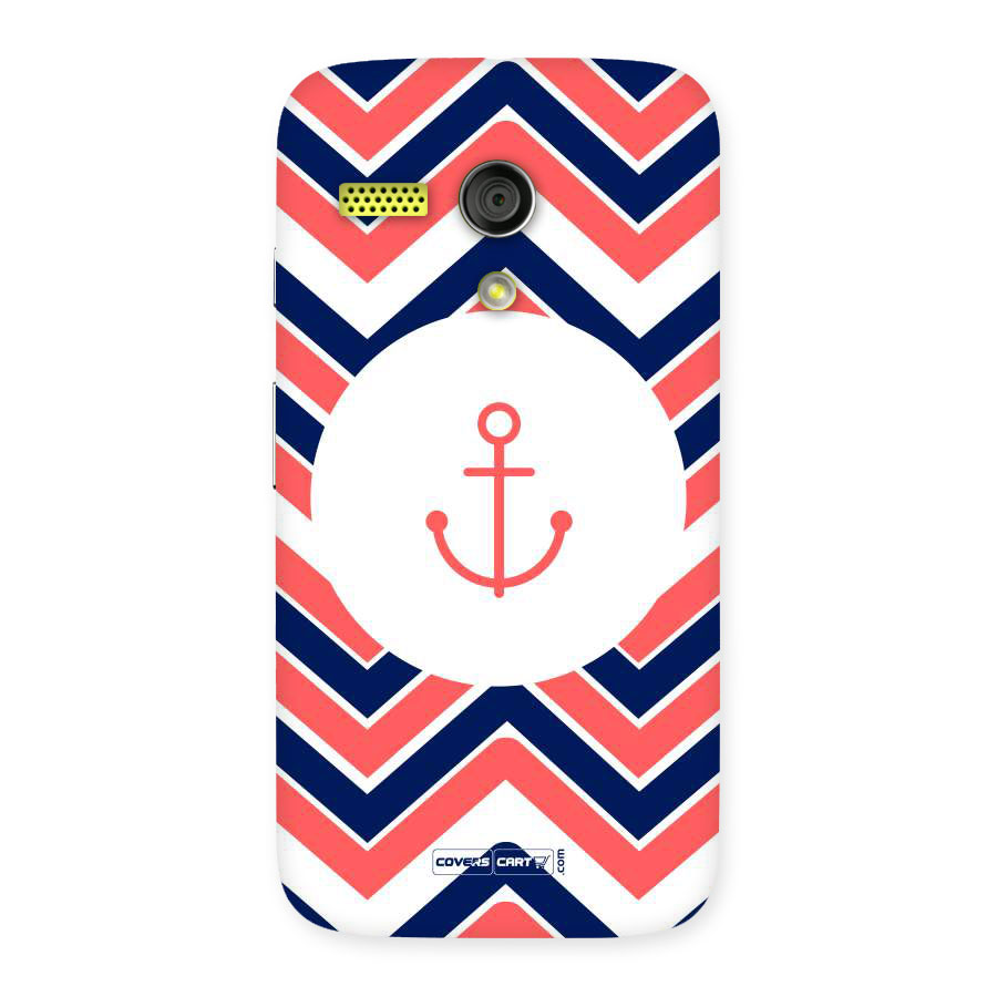 Anchor Zig Zag Back Case for Moto G
