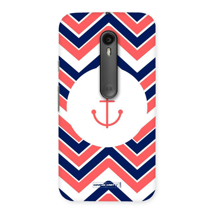 Anchor Zig Zag Back Case for Moto G Turbo