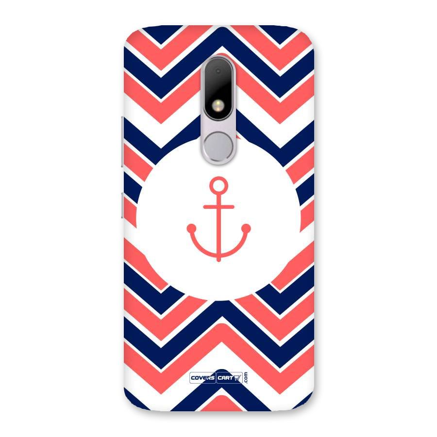 Anchor Zig Zag Back Case for Moto M