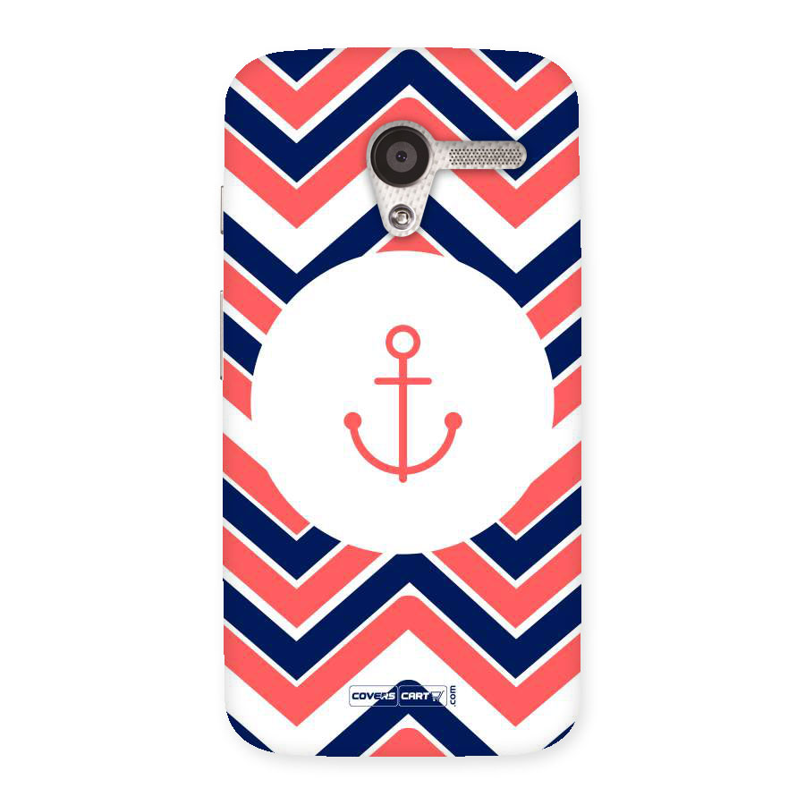 Anchor Zig Zag Back Case for Moto X