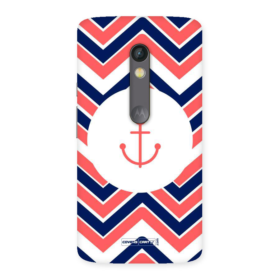 Anchor Zig Zag Back Case for Moto X Play