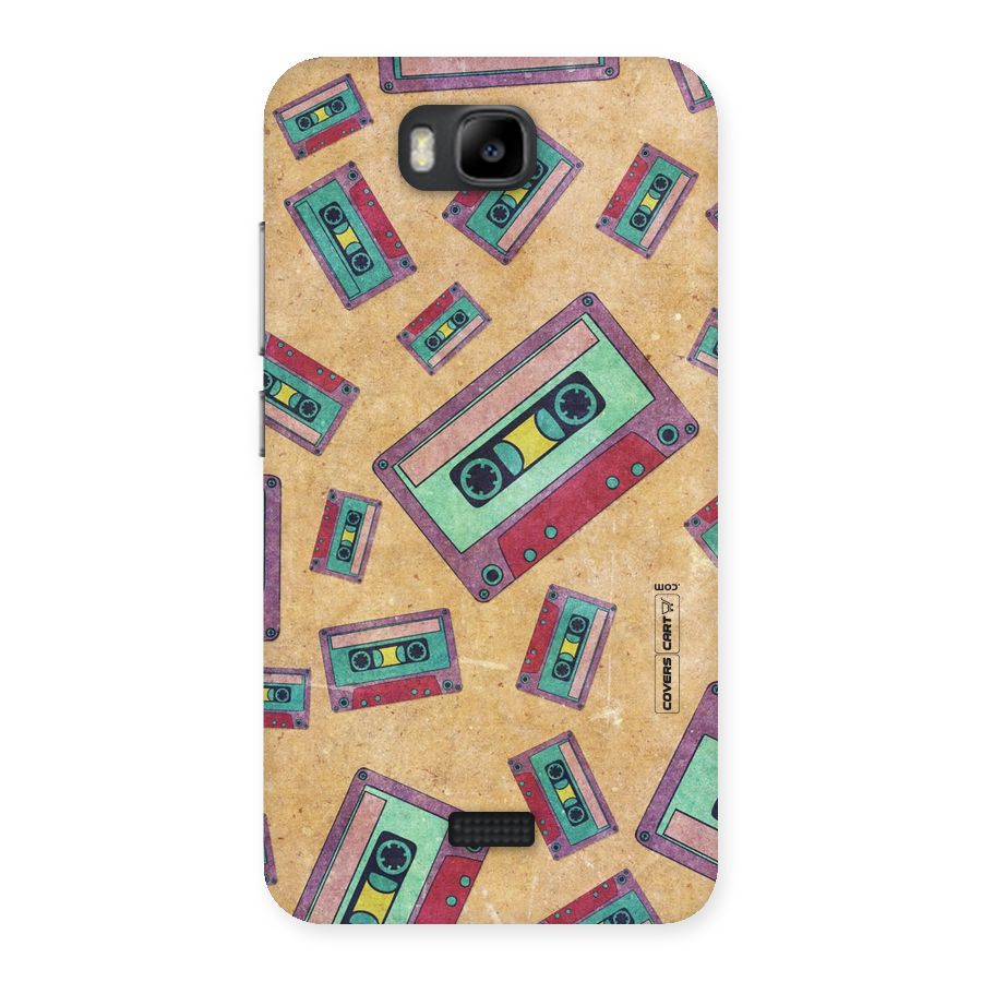 Ancient Cassettes Back Case for Honor Bee