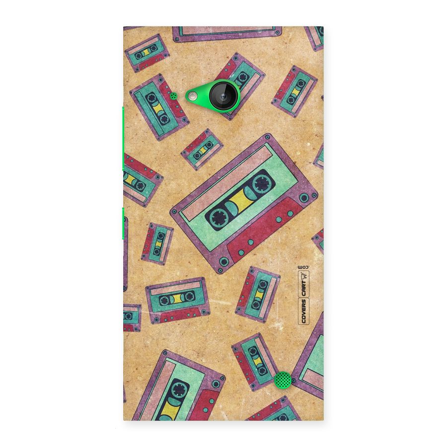 Ancient Cassettes Back Case for Lumia 730