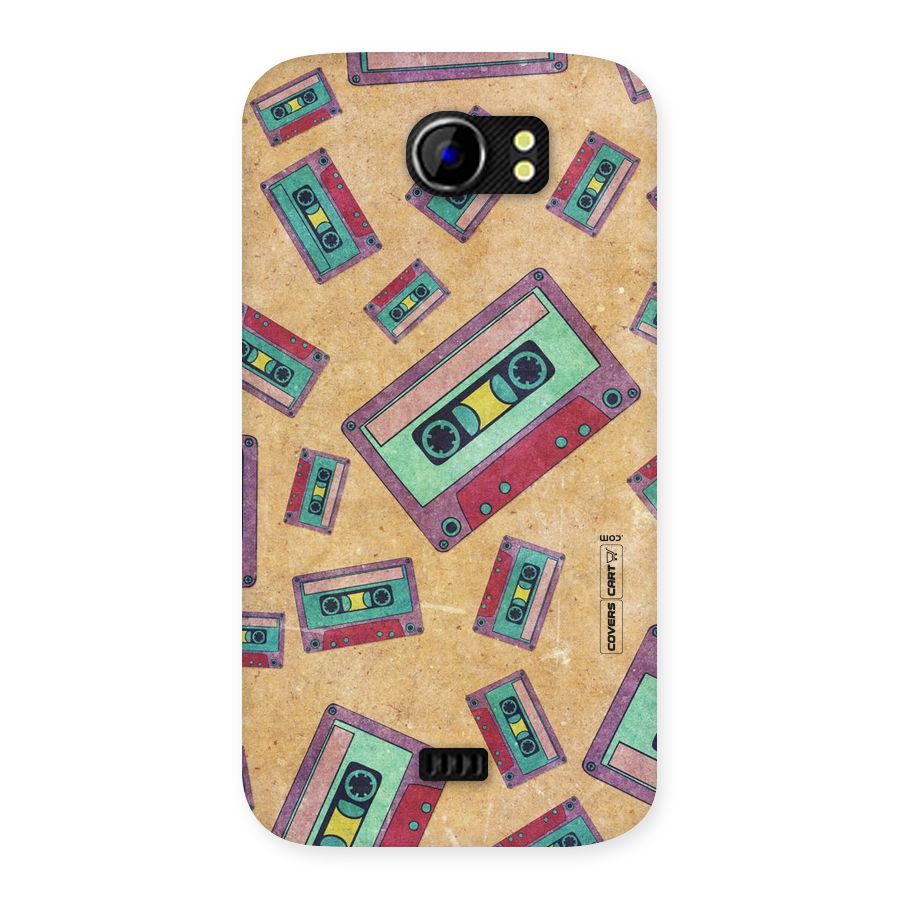 Ancient Cassettes Back Case for Micromax Canvas 2 A110