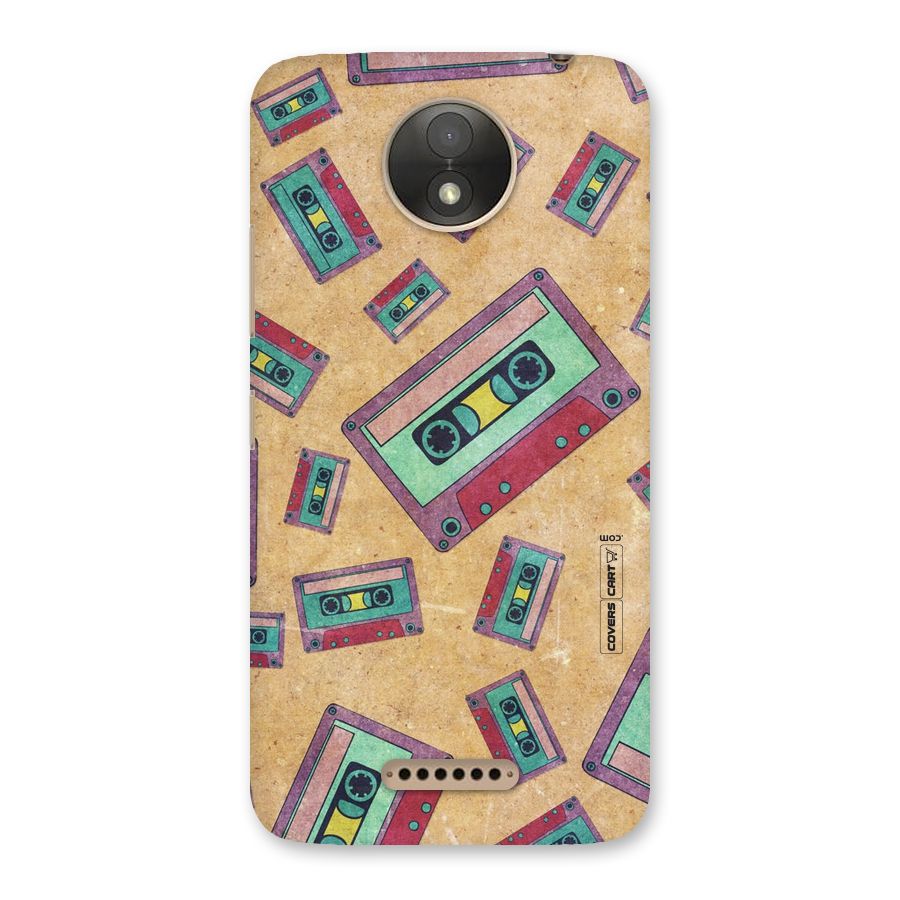 Ancient Cassettes Back Case for Moto C Plus
