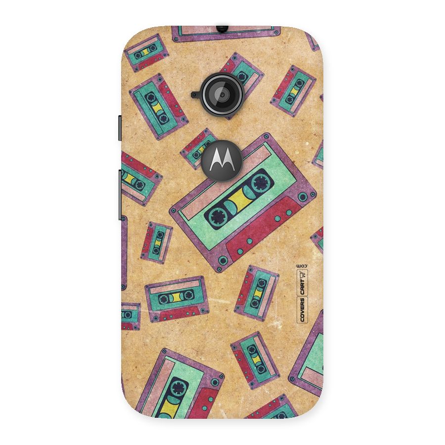 Ancient Cassettes Back Case for Moto E 2nd Gen