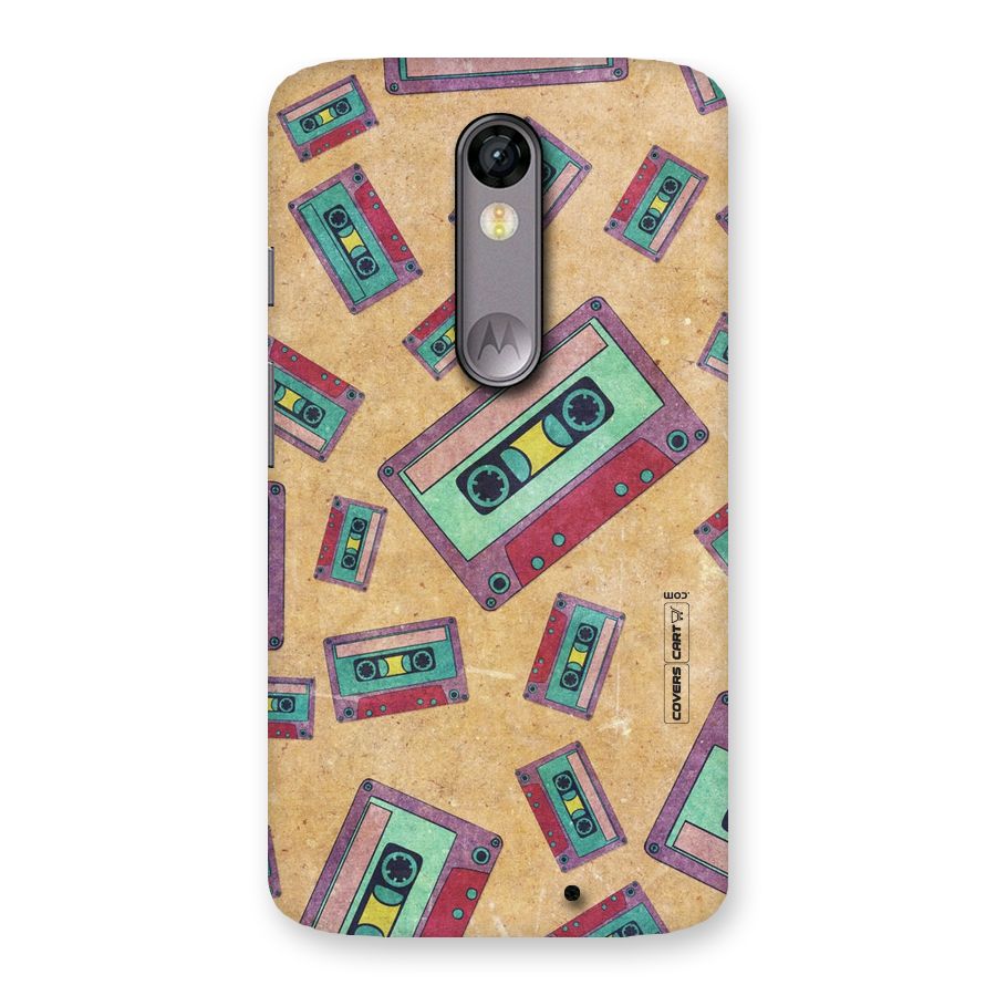 Ancient Cassettes Back Case for Moto X Force