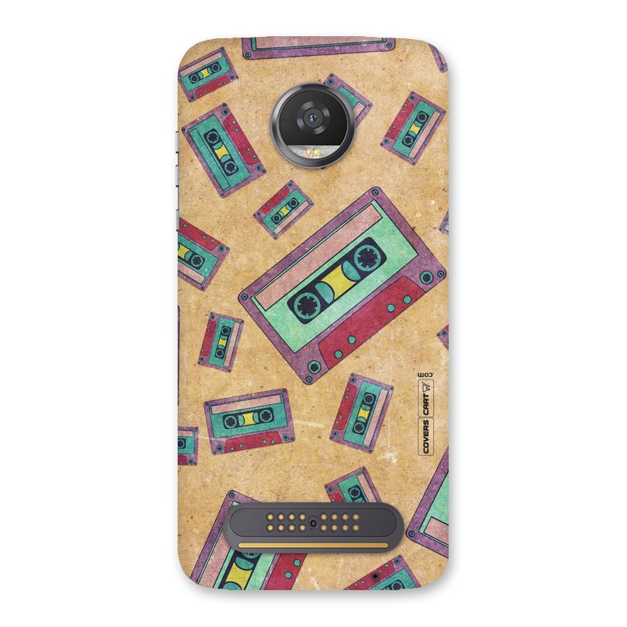 Ancient Cassettes Back Case for Moto Z2 Play