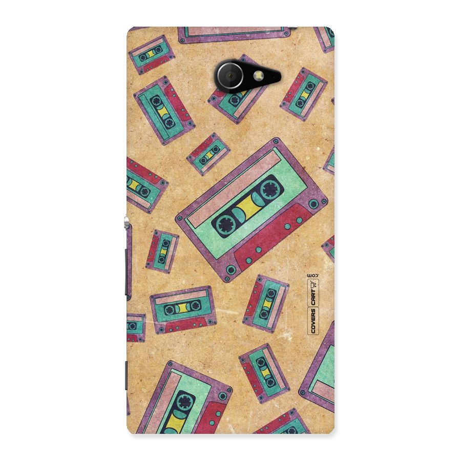 Ancient Cassettes Back Case for Sony Xperia M2