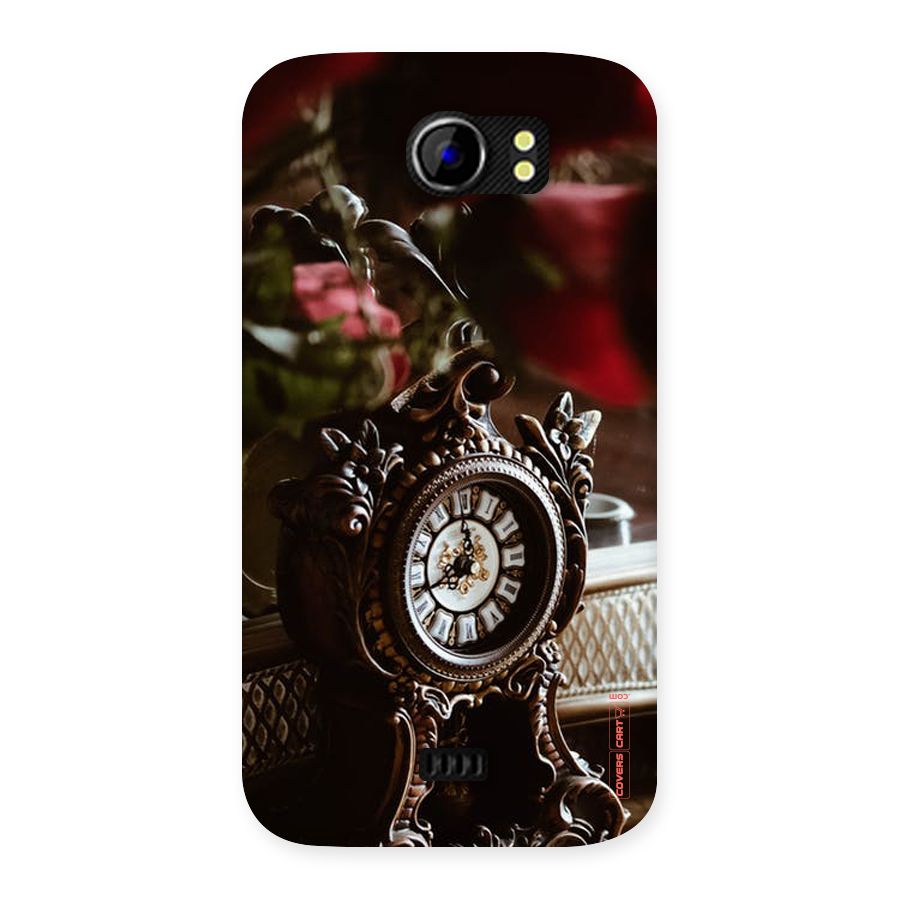 Ancient Clock Back Case for Micromax Canvas 2 A110