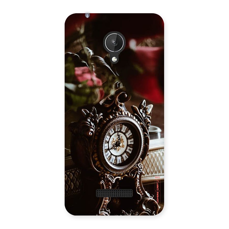 Ancient Clock Back Case for Micromax Canvas Spark Q380