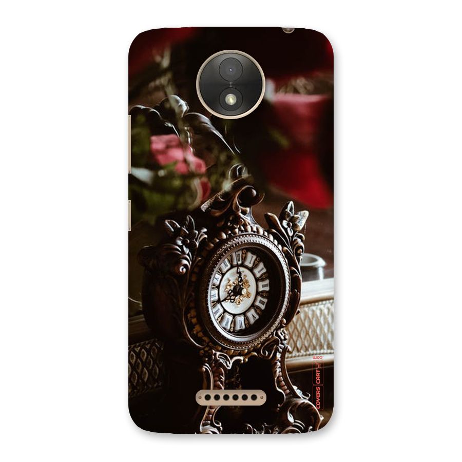 Ancient Clock Back Case for Moto C Plus