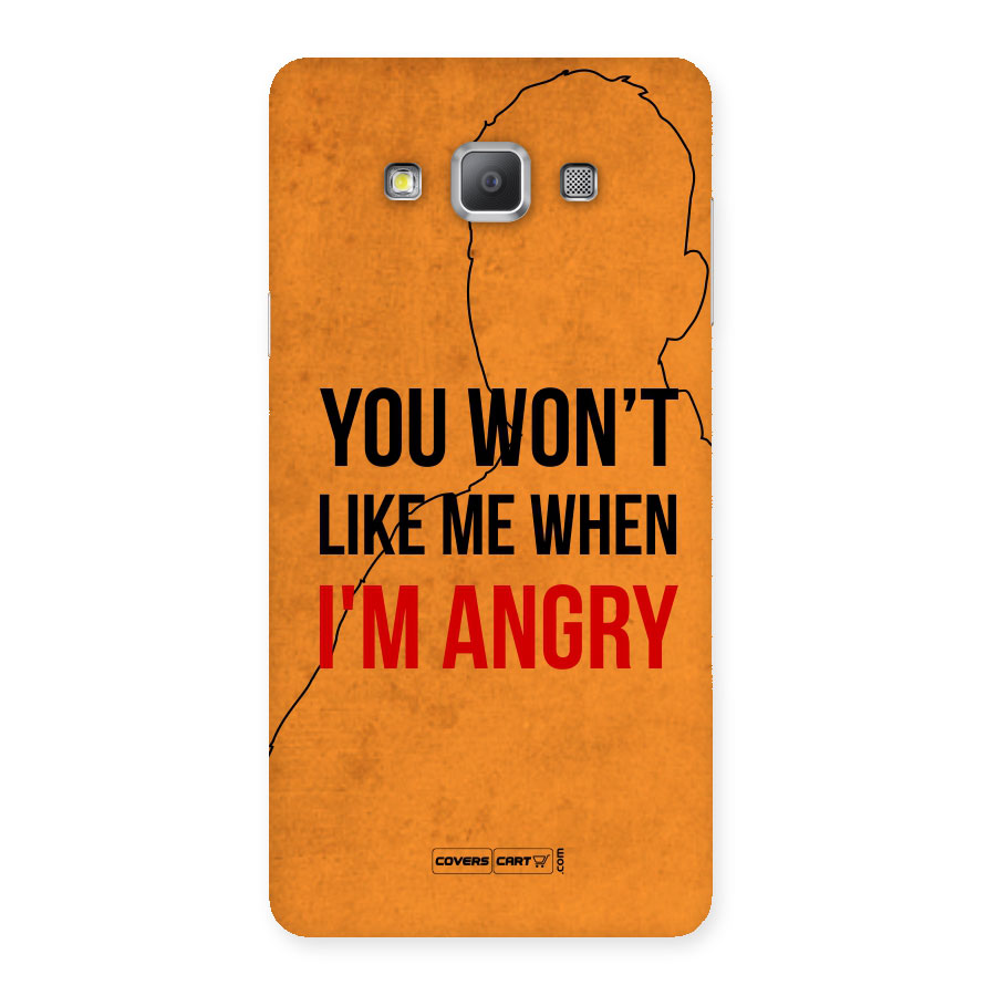 When I M Angry Back Case for Galaxy A7