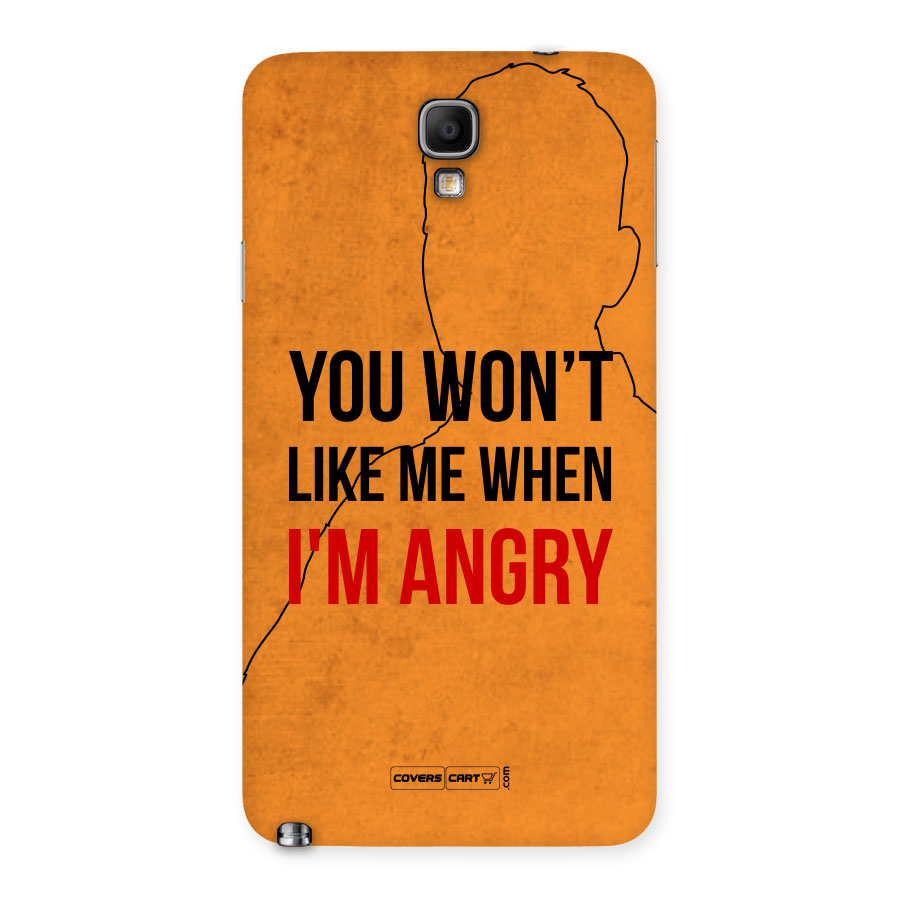 When I M Angry Back Case for Galaxy Note 3 Neo