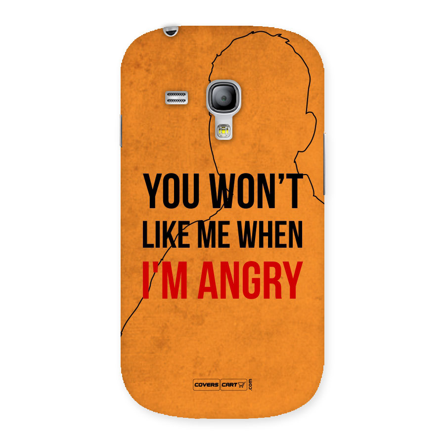 When I M Angry Back Case for Galaxy S3 Mini
