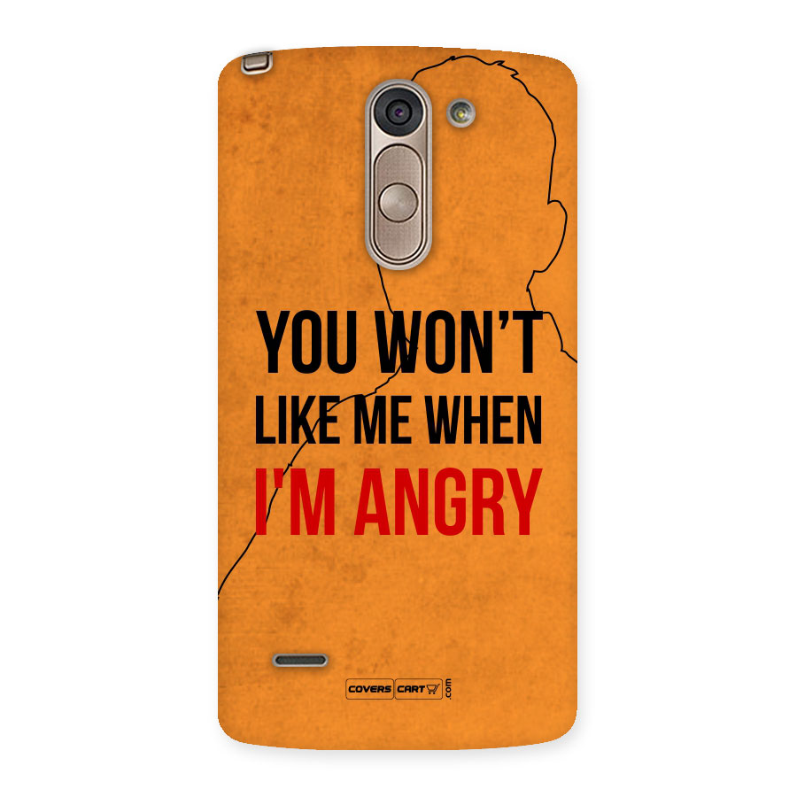 When I M Angry Back Case for LG G3 Stylus