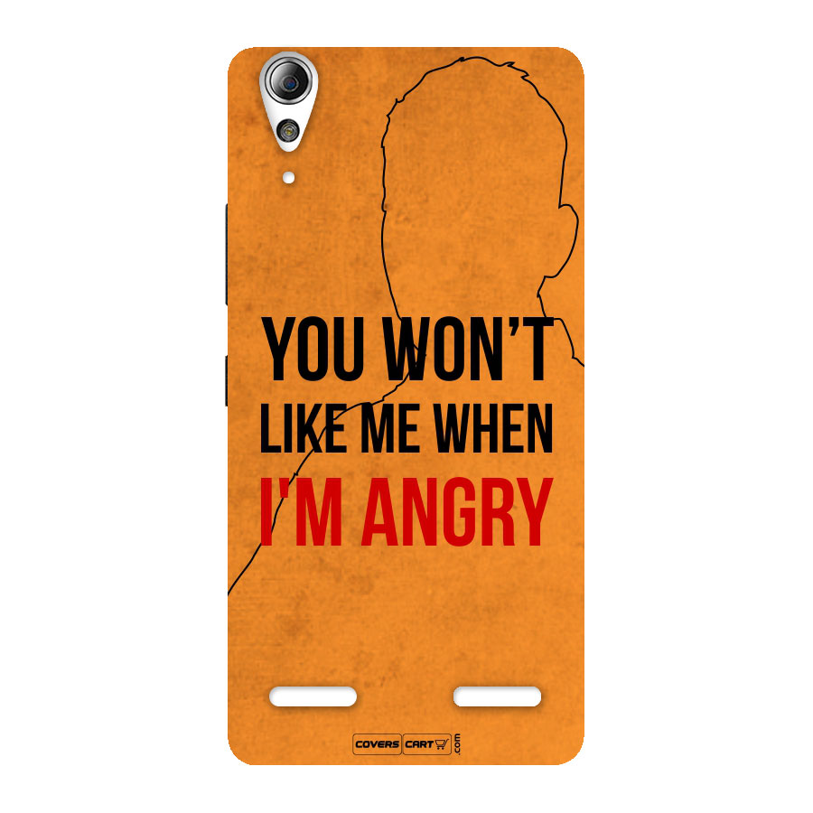 When I M Angry Back Case for Lenovo A6000