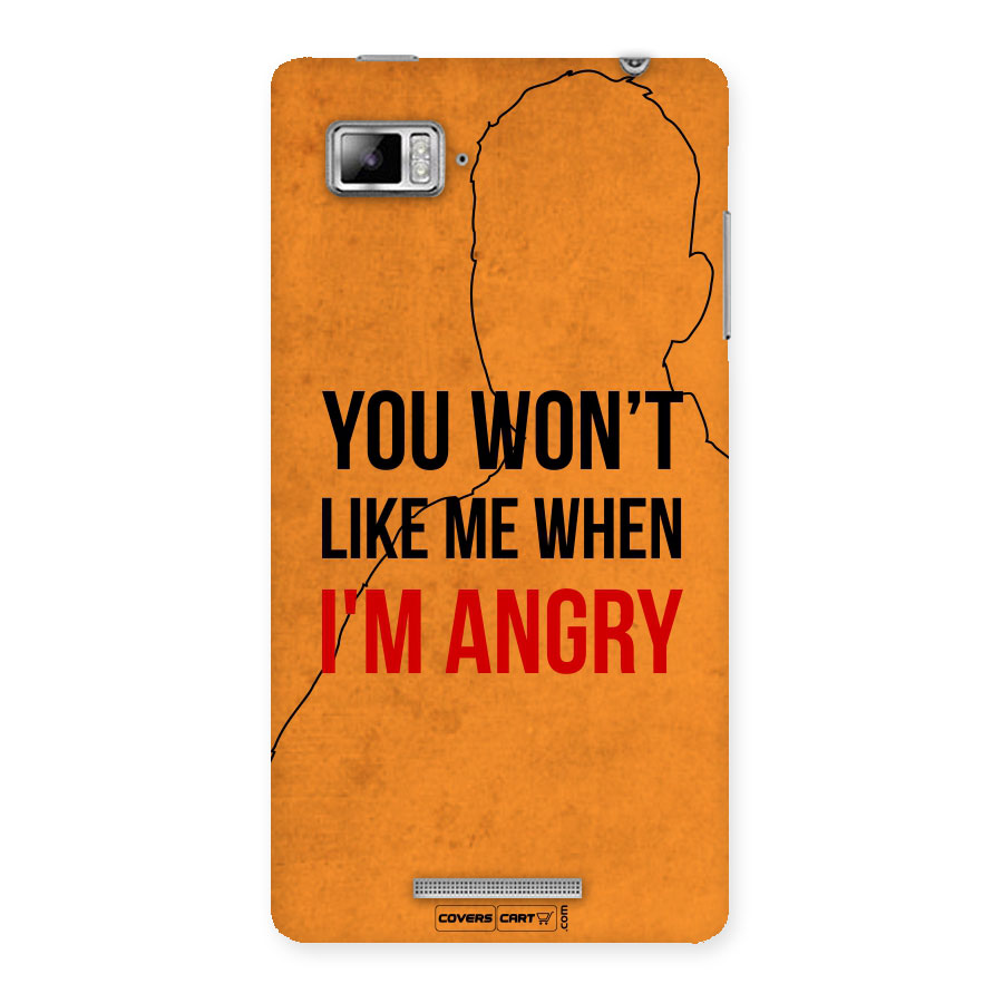 When I M Angry Back Case for Lenovo Vibe Z K910