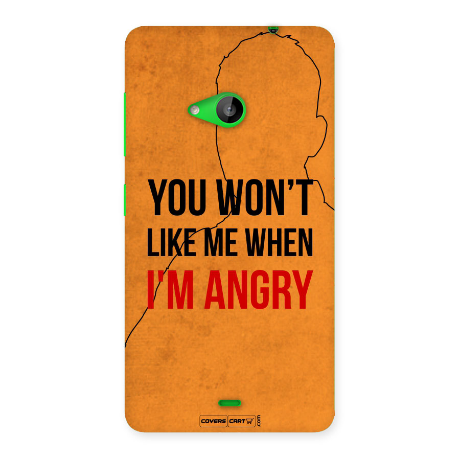 When I M Angry Back Case for Lumia 535