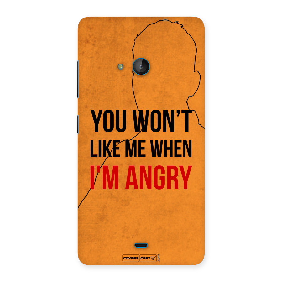 When I M Angry Back Case for Lumia 540