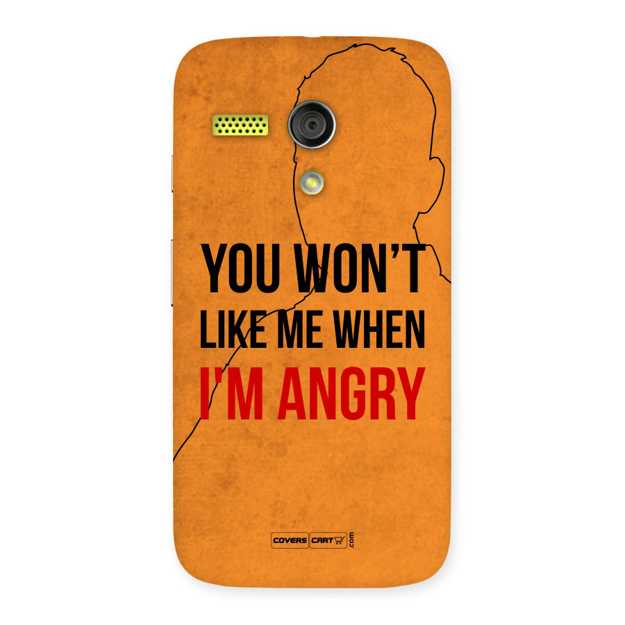 When I M Angry Back Case for Moto G