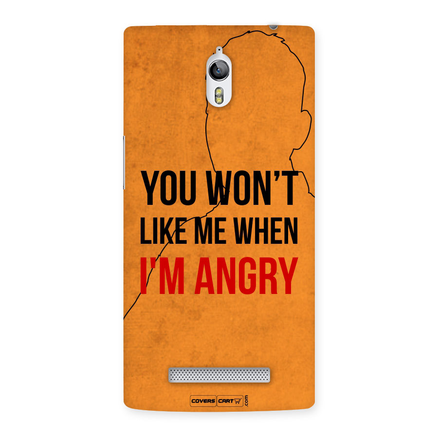 When I M Angry Back Case for Oppo Find 7