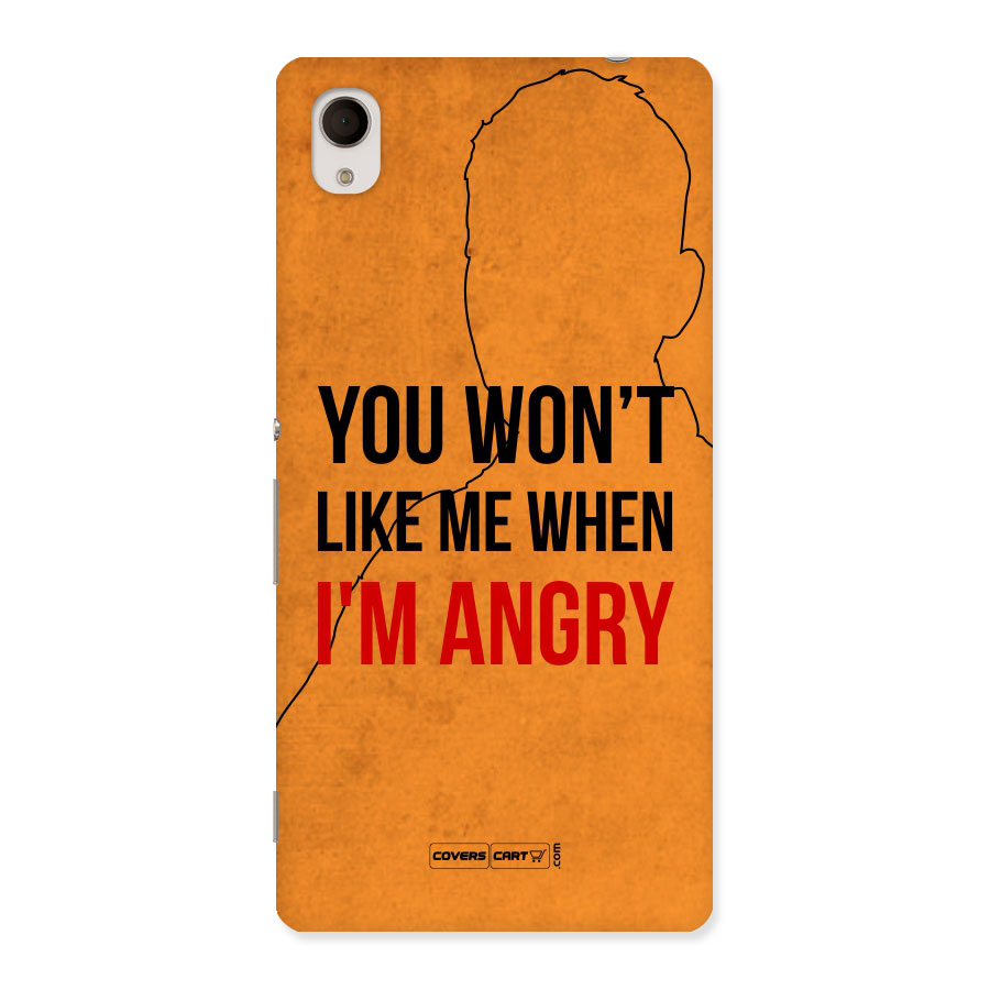 When I M Angry Back Case for Sony Xperia M4