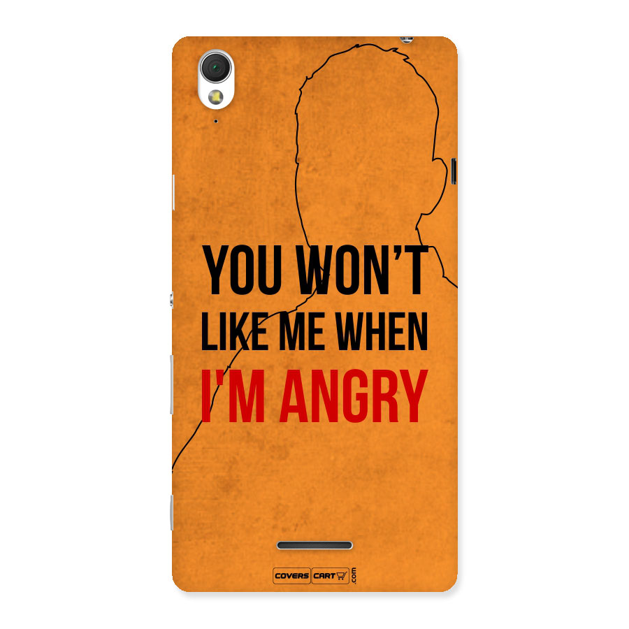 When I M Angry Back Case for Sony Xperia T3