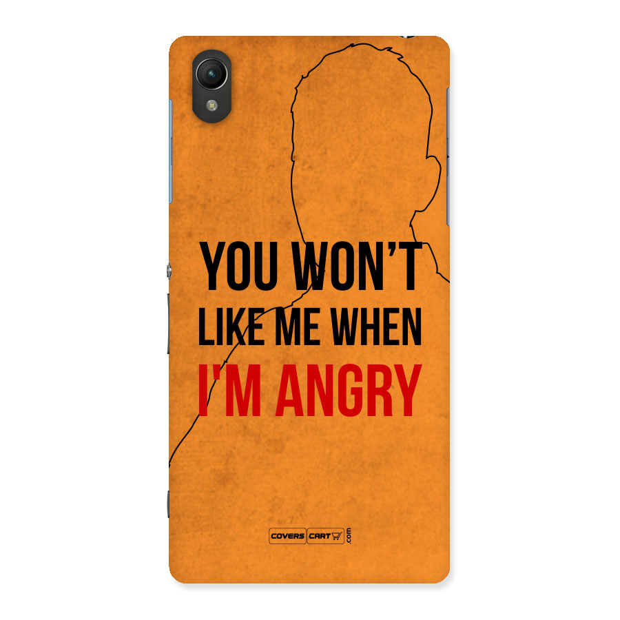 When I M Angry Back Case for Sony Xperia Z2