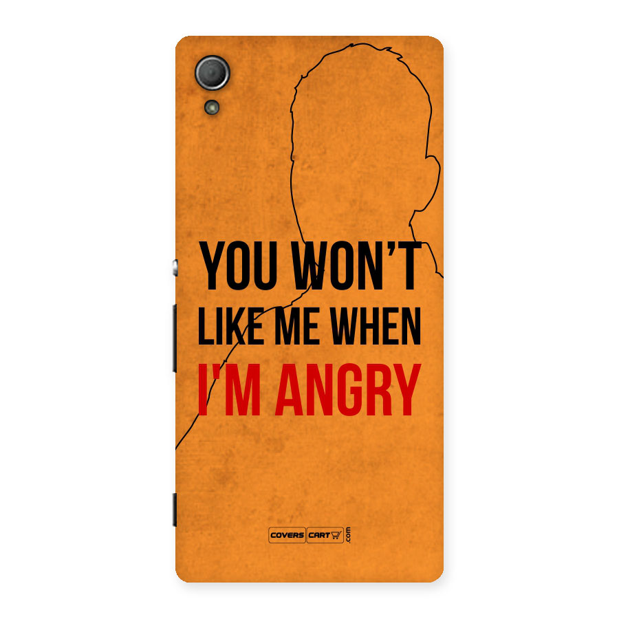 When I M Angry Back Case for Xperia Z4