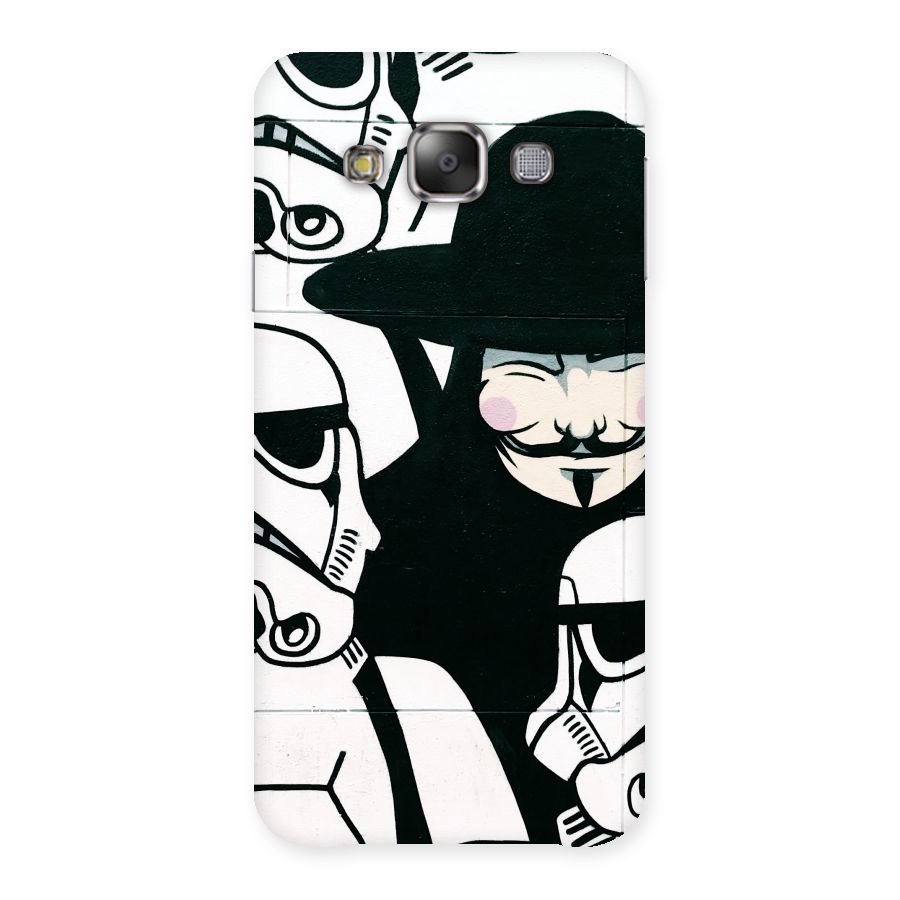 Anonymous Hat Back Case for Galaxy E7