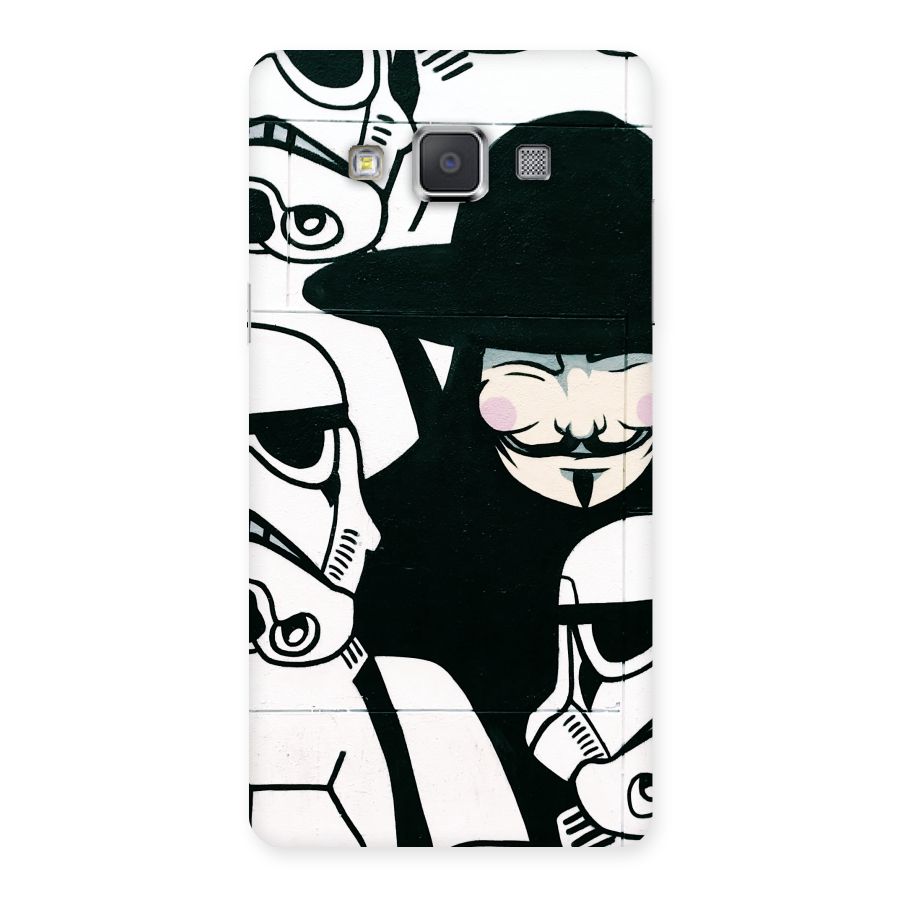 Anonymous Hat Back Case for Galaxy Grand 3