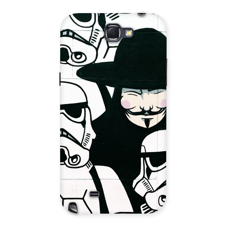 Anonymous Hat Back Case for Galaxy Note 2