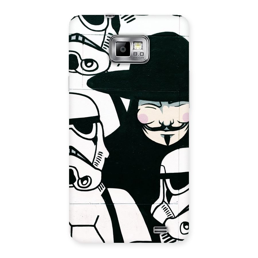 Anonymous Hat Back Case for Galaxy S2