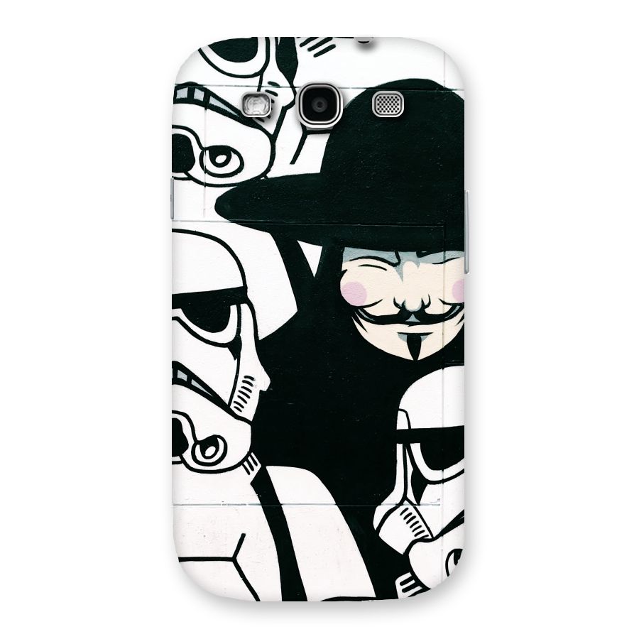 Anonymous Hat Back Case for Galaxy S3