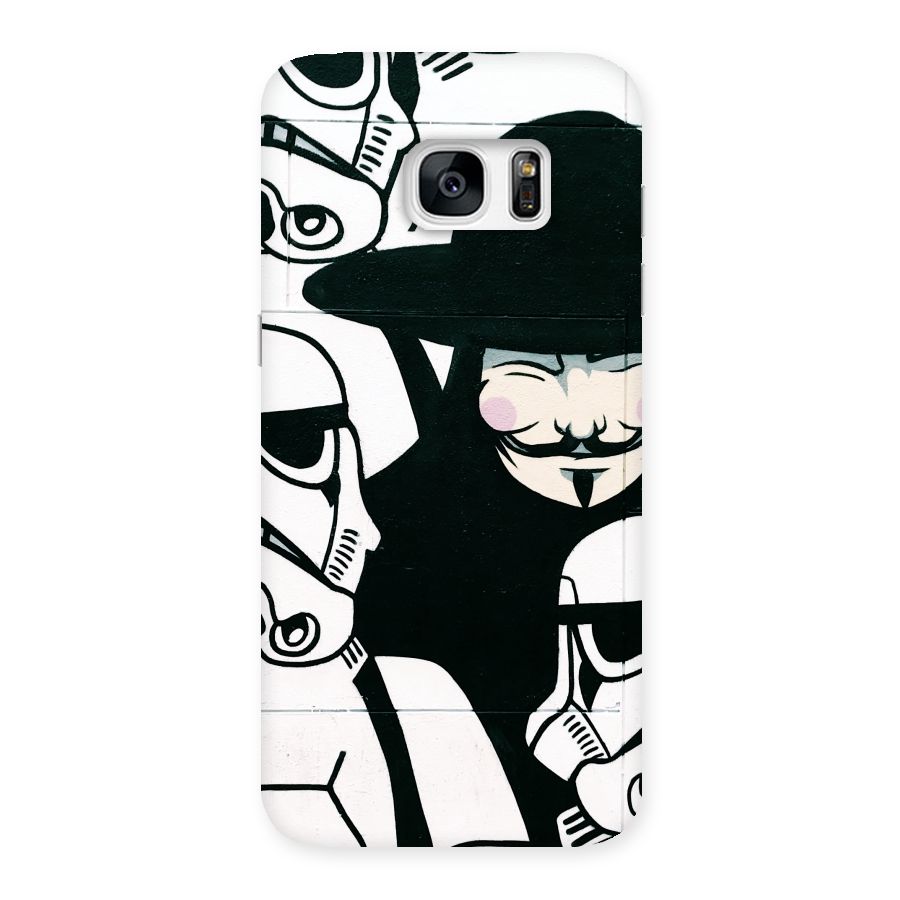 Anonymous Hat Back Case for Galaxy S7 Edge