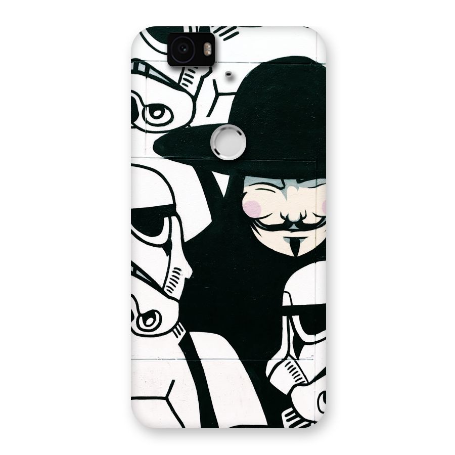 Anonymous Hat Back Case for Google Nexus-6P