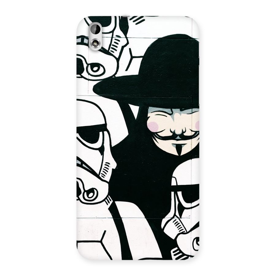 Anonymous Hat Back Case for HTC Desire 816g