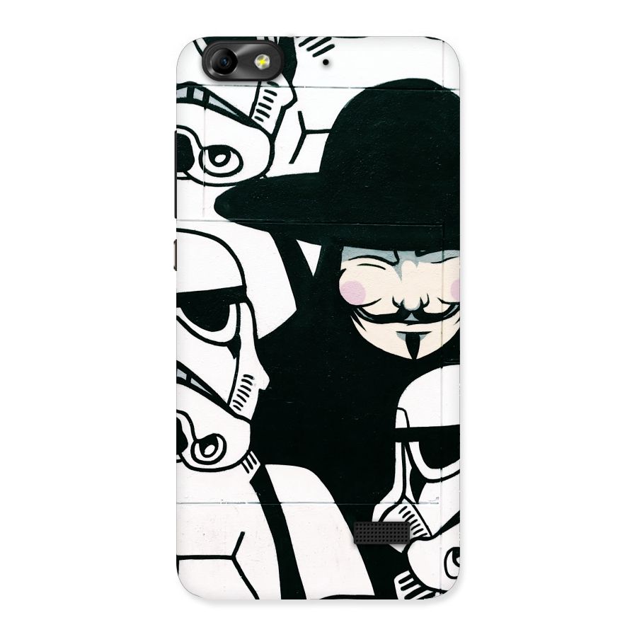 Anonymous Hat Back Case for Honor 4C