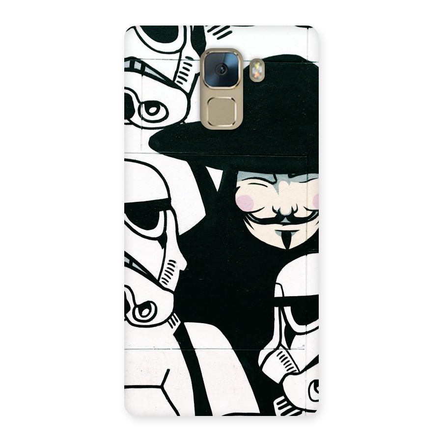 Anonymous Hat Back Case for Huawei Honor 7
