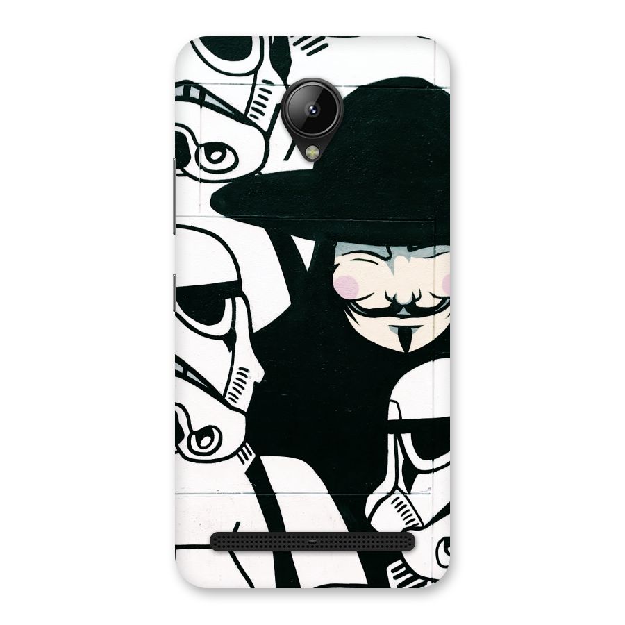 Anonymous Hat Back Case for Lenovo C2