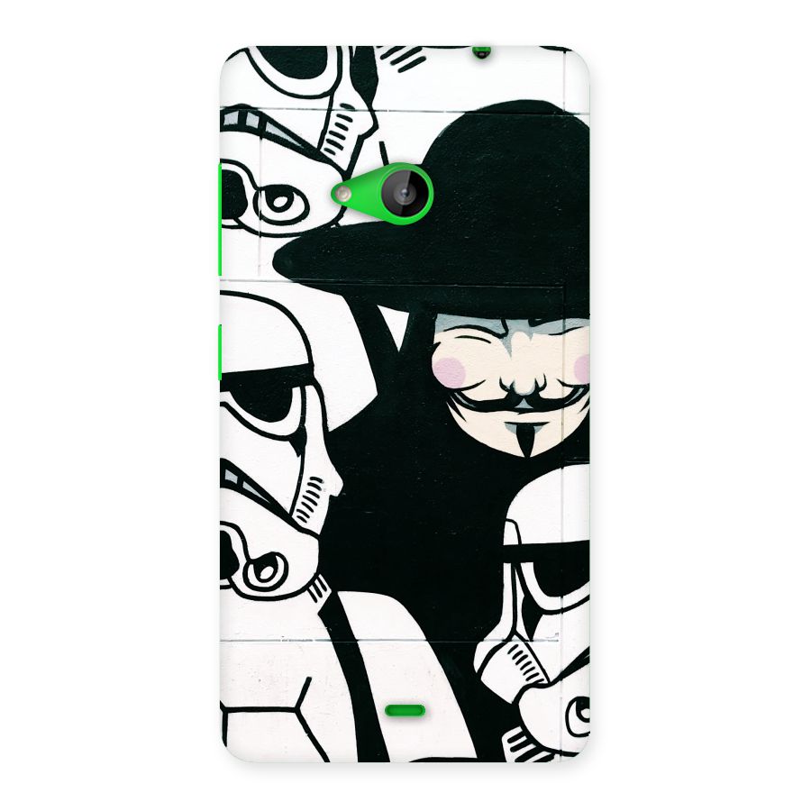 Anonymous Hat Back Case for Lumia 535